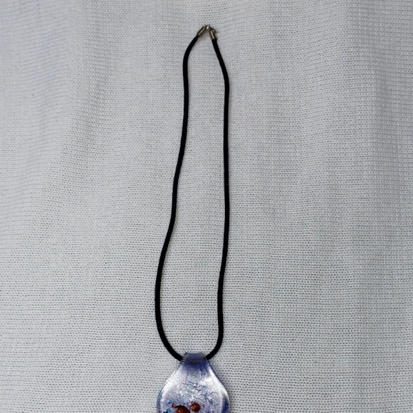 Authentic One a Kind Murano Glass Pendant Necklace - Picture 5 of 11